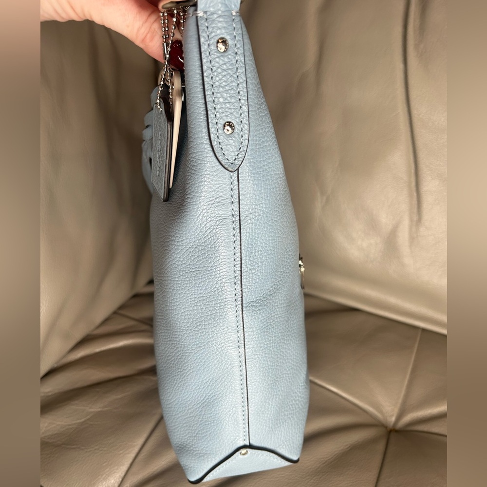 Coach WOMENS ABBY DUFFLE SHOULDER BAG PALE BLUE - Picture 3 of 15